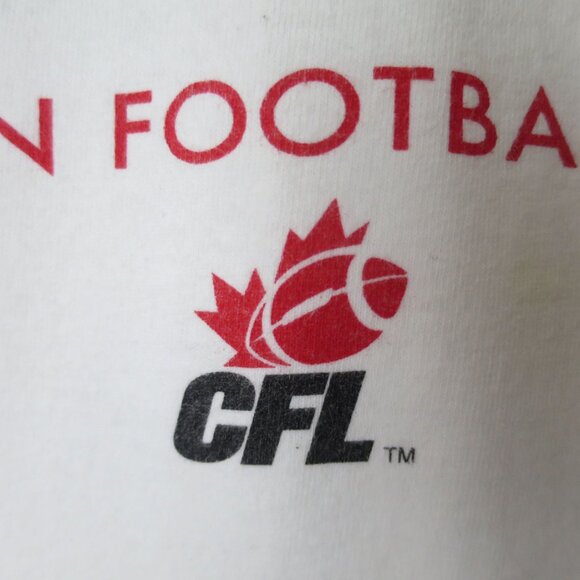 Vintage 90s CFL Toronto Argos T-shirt Size L - Picture 4 of 8